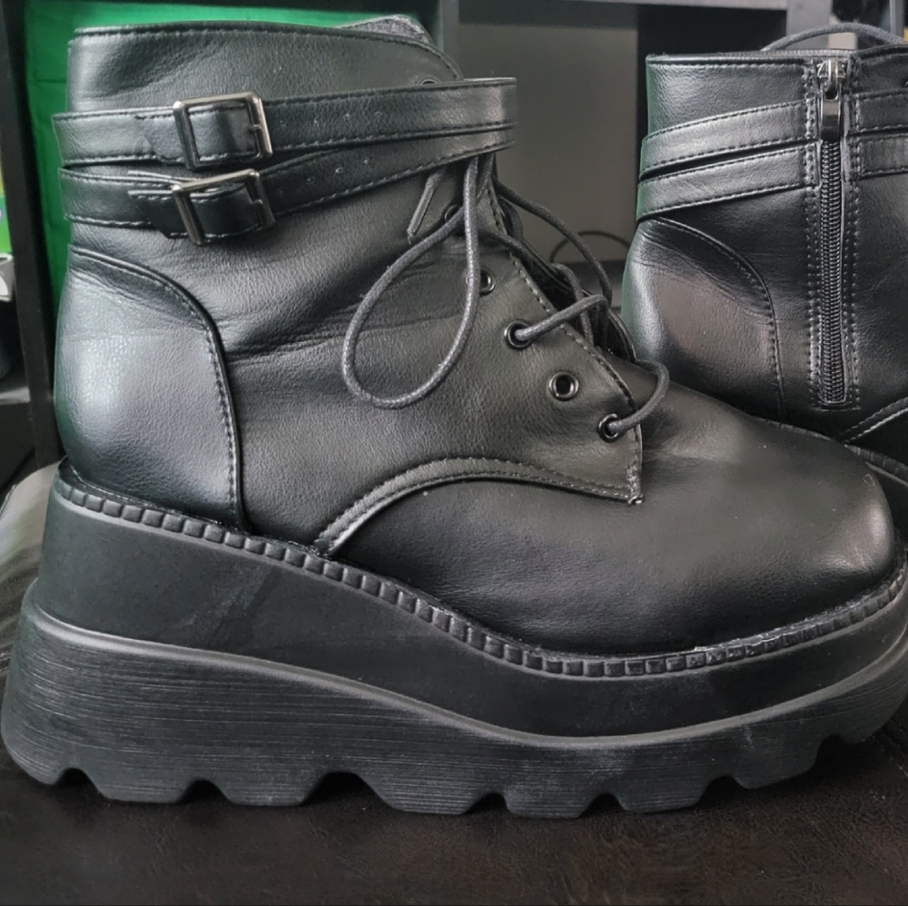 Black Platform Boots